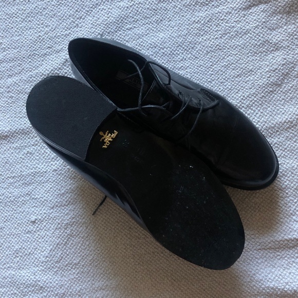 Prada Shoes - Prada Black Leather Women's Oxfords